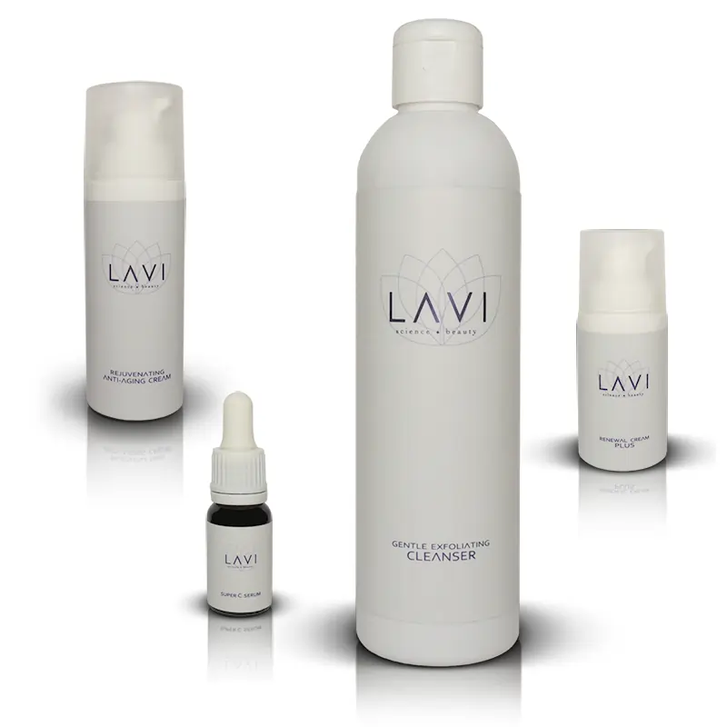 LAVI COSMETICS skin care line using the recent cutting edge technology formulating active ingredients anti aging skin care products. Get rid of wrinkles, fine lines, enlarged pores and pigmentation.